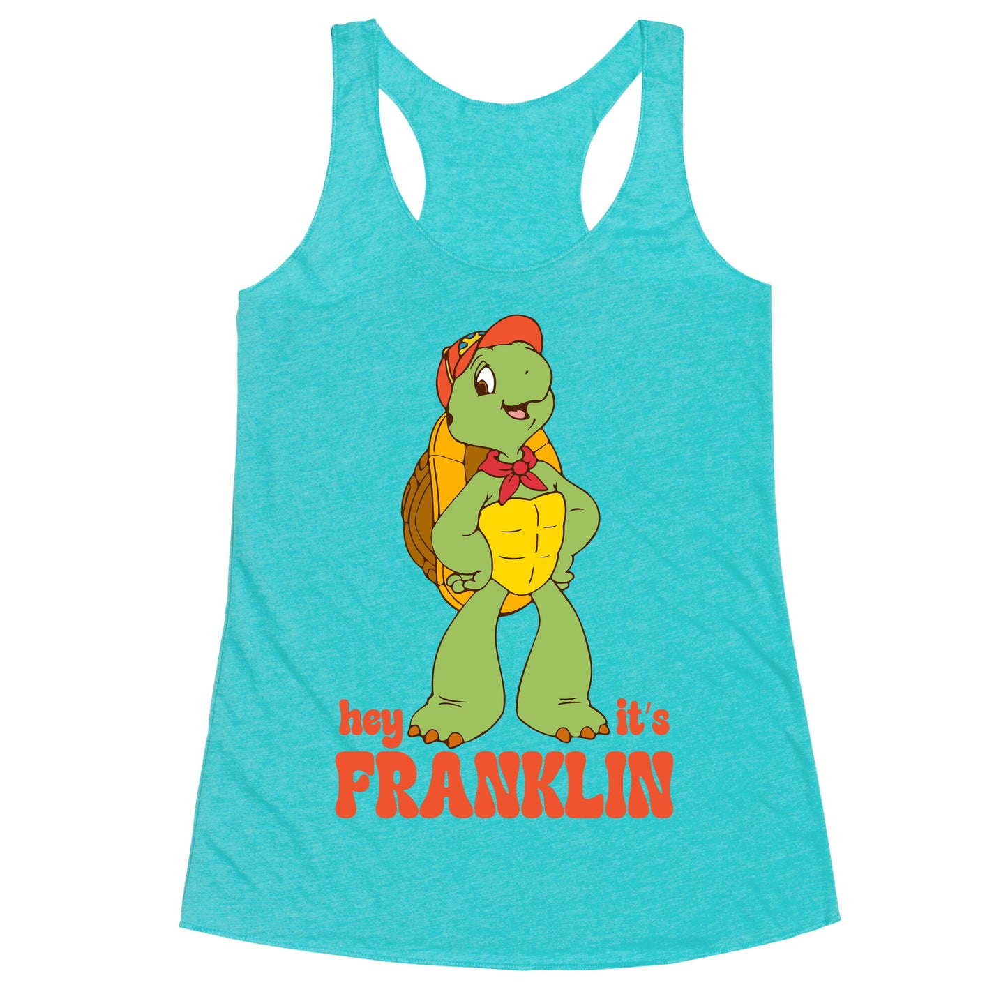 Franklin the Turtle Racerback Tank