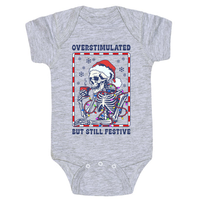Overstimulated, But Still Festive Baby One-Piece
