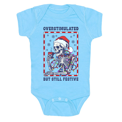 Overstimulated, But Still Festive Baby One-Piece