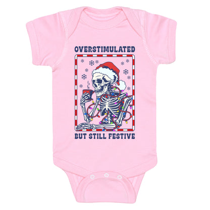 Overstimulated, But Still Festive Baby One-Piece