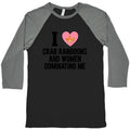 I Love Crab Rangoons and Women Dominating Me Baseball Tee