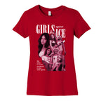 Girls Against ICE Womens Cotton Tee
