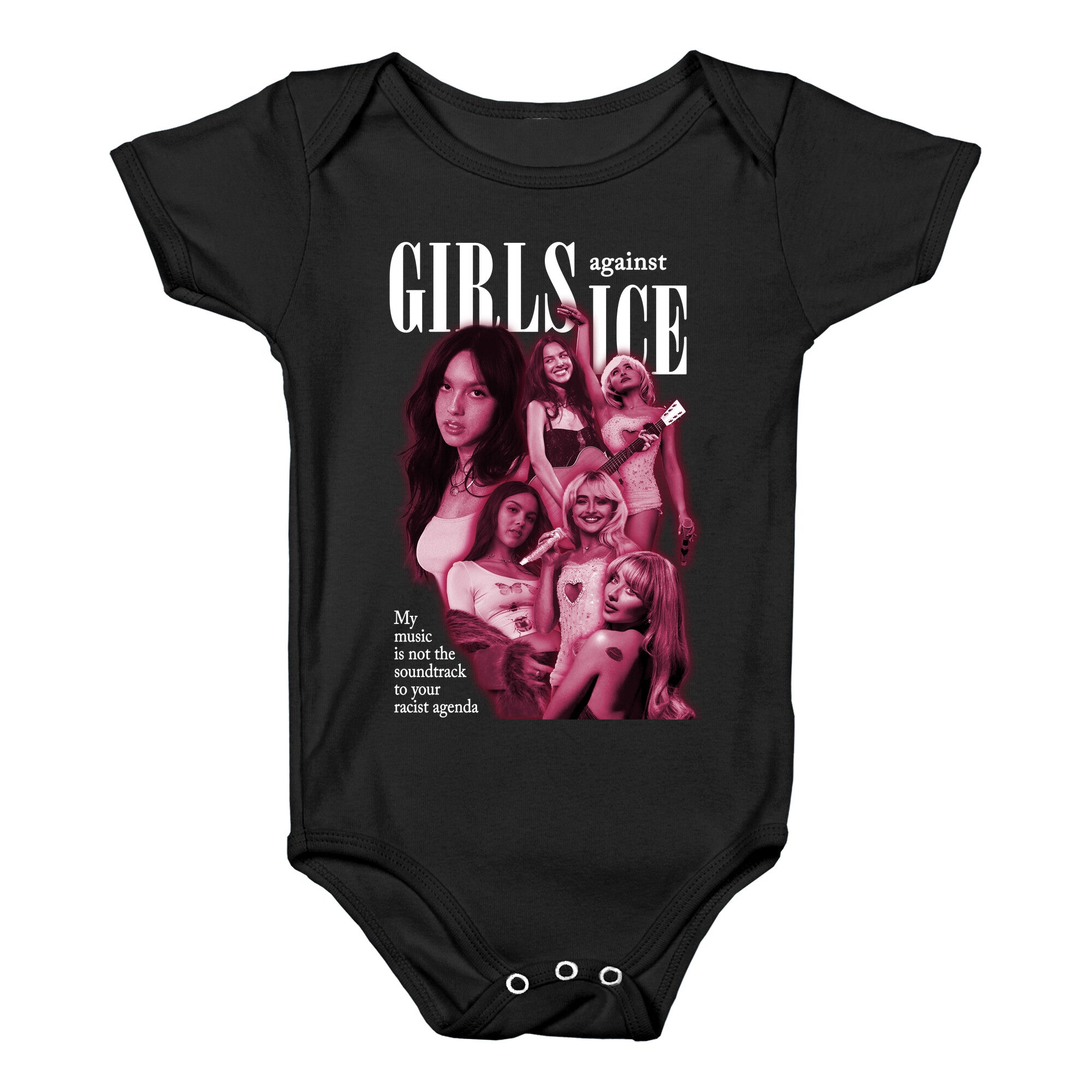 Girls Against ICE Baby One-Piece