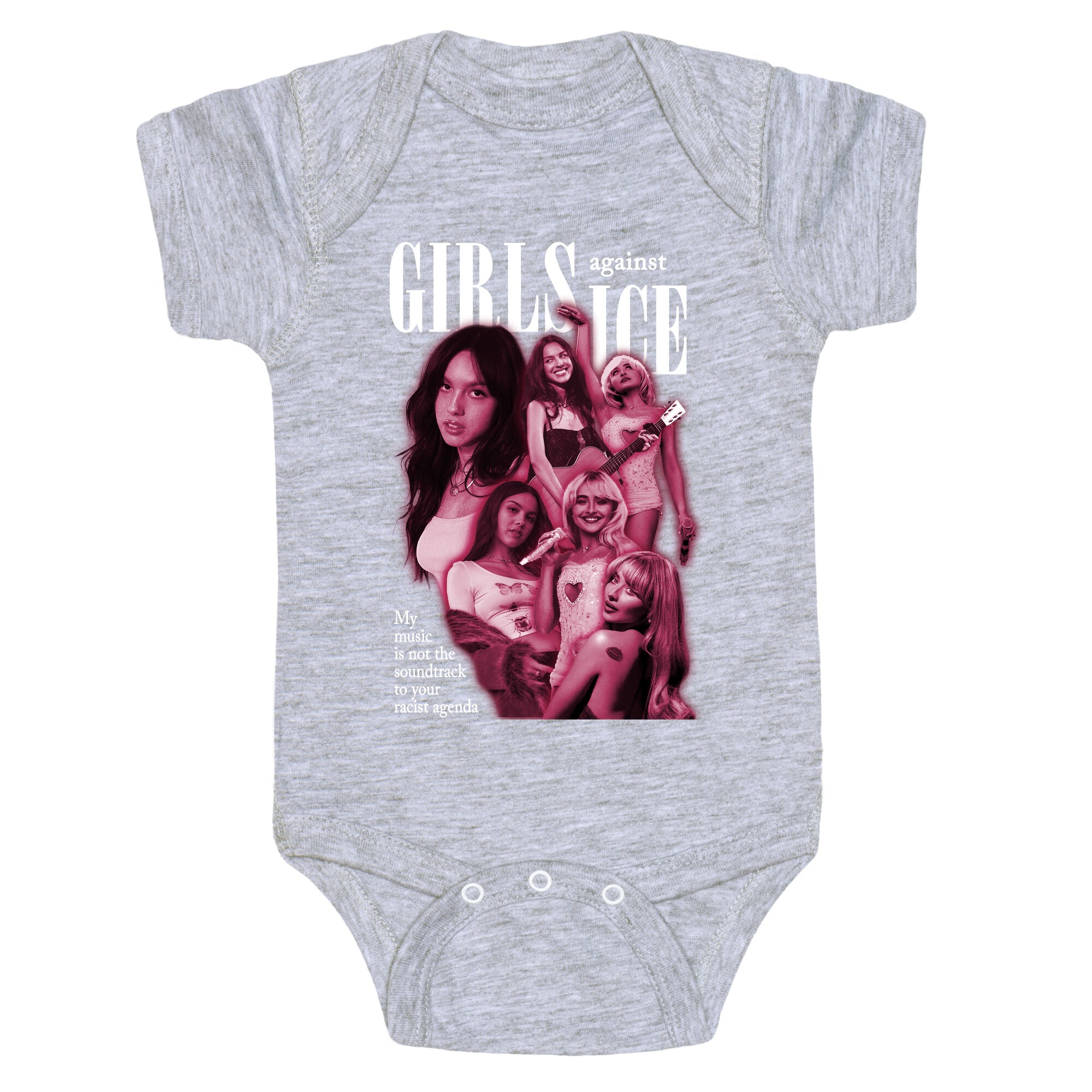 Girls Against ICE Baby One-Piece