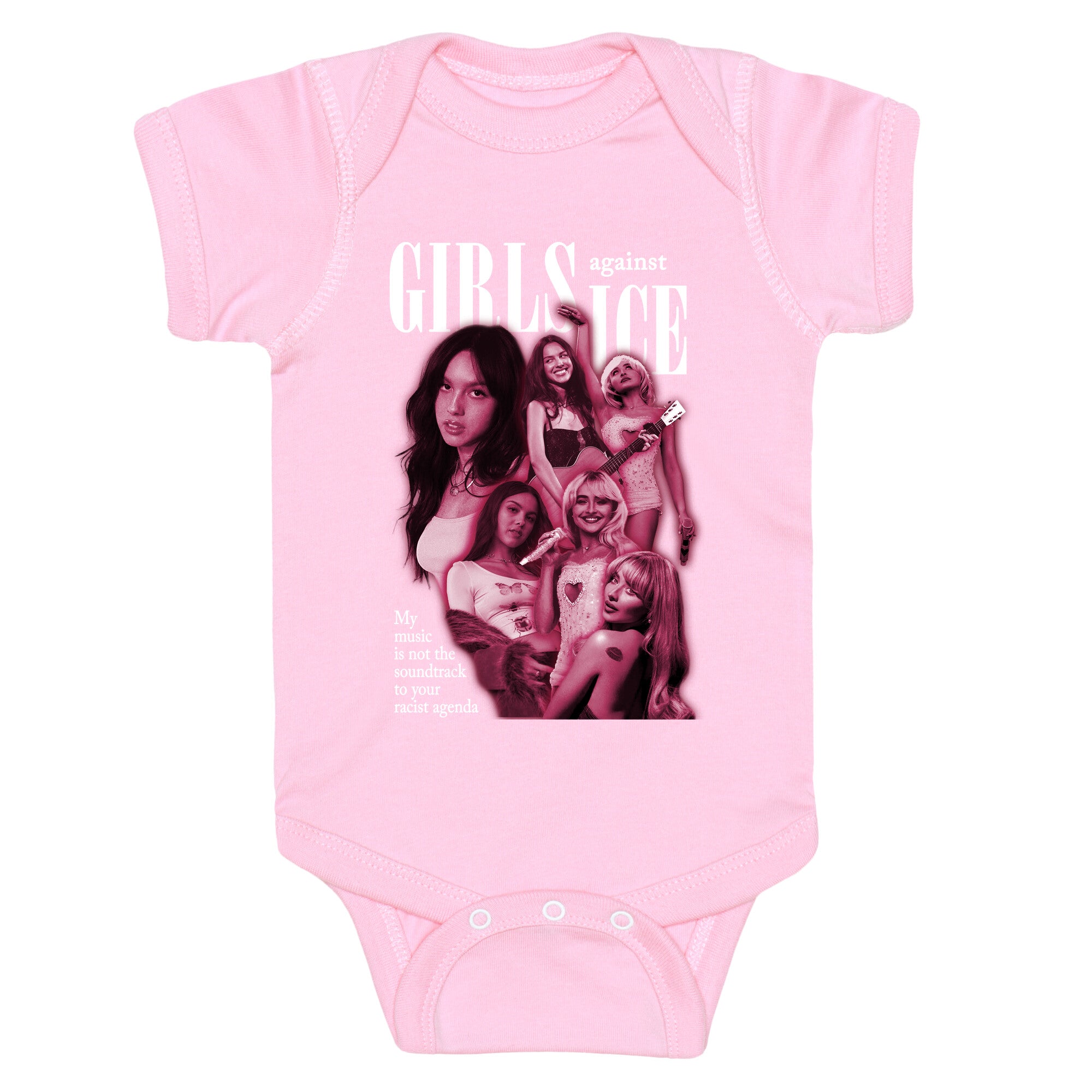 Girls Against ICE Baby One-Piece