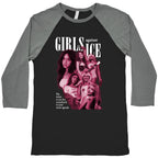 Girls Against ICE Baseball Tee