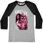 Girls Against ICE Baseball Tee