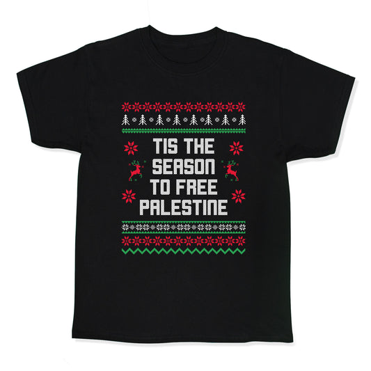 Tis the Season to Free Palestine Kids Tee