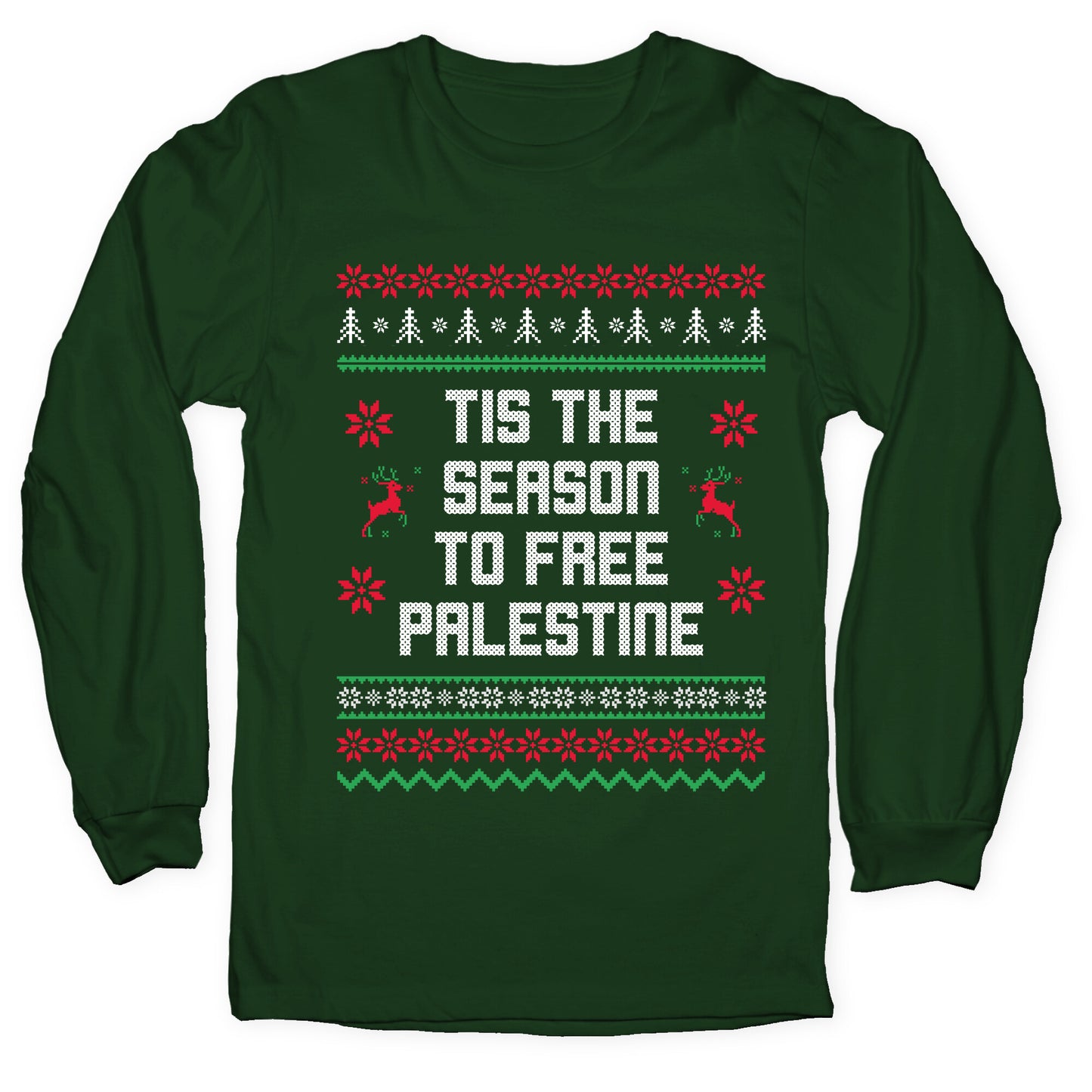 Tis the Season to Free Palestine Longsleeve Tee