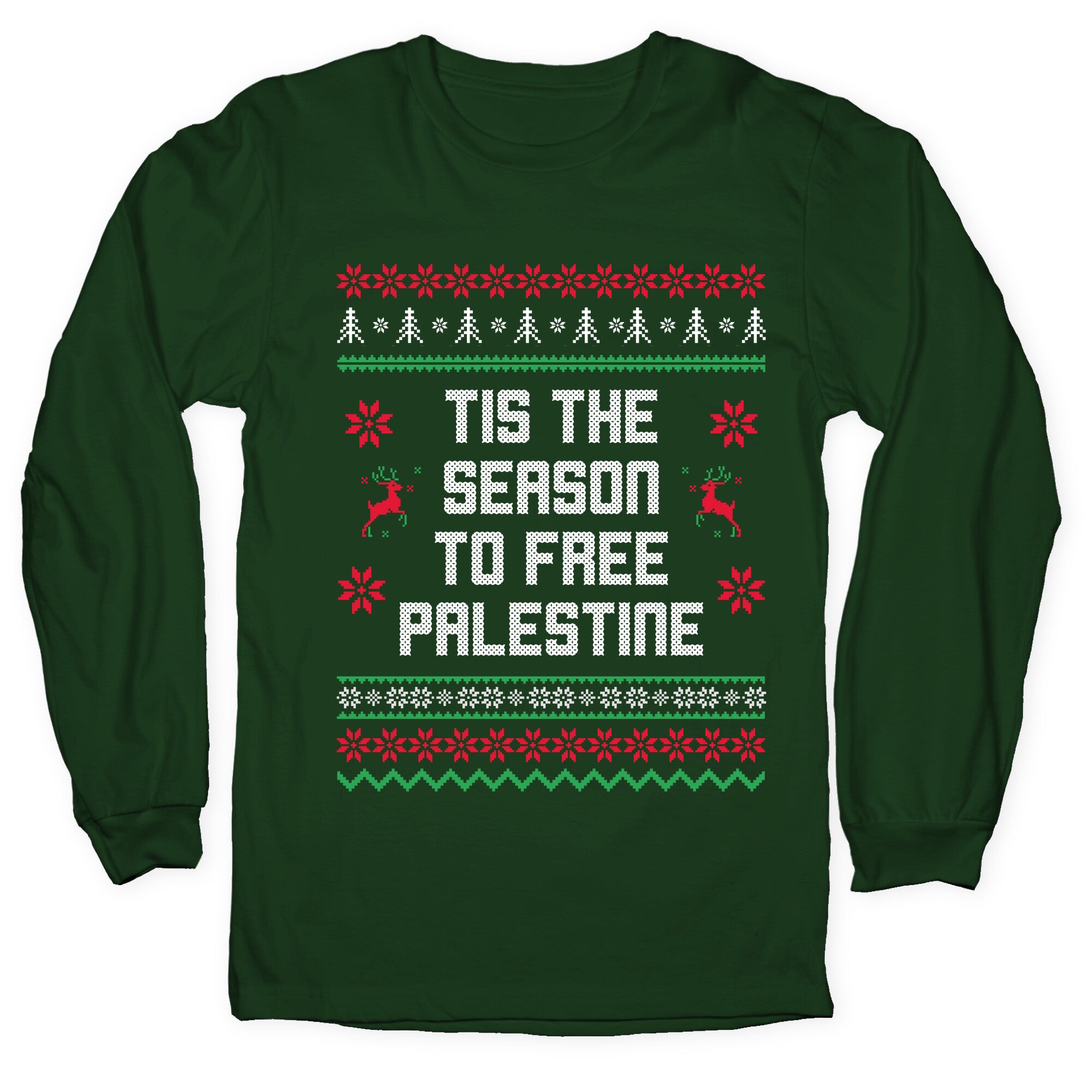 Tis the Season to Free Palestine Longsleeve Tee