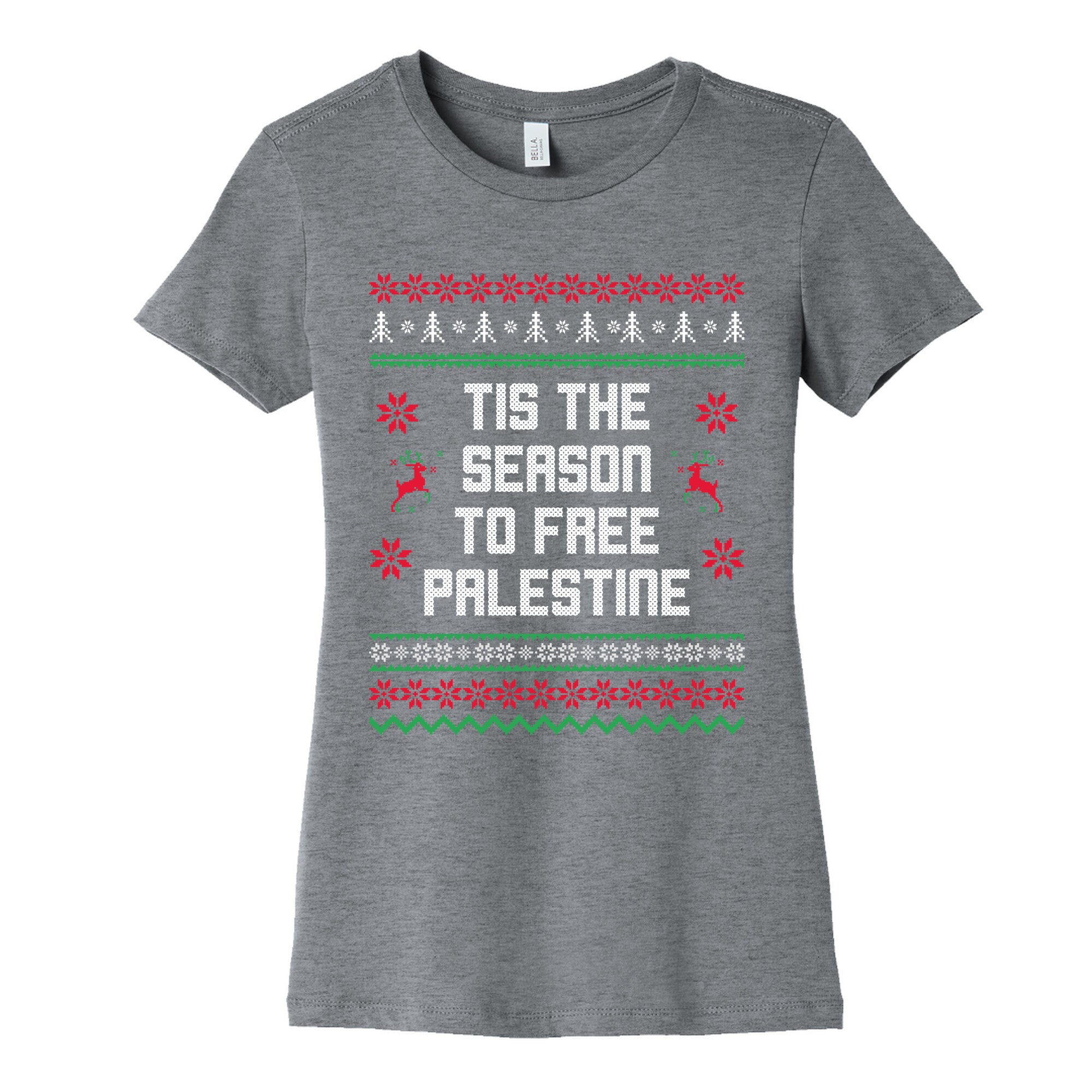 Tis the Season to Free Palestine Womens Cotton Tee