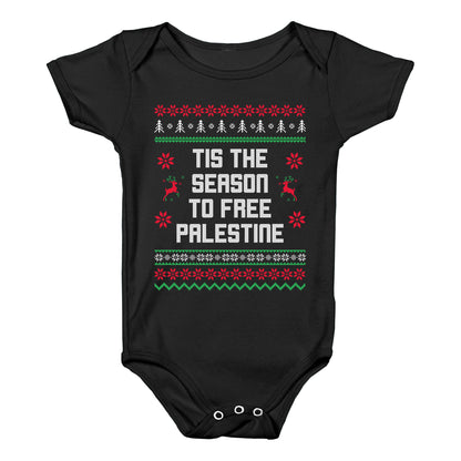 Tis the Season to Free Palestine Baby One-Piece