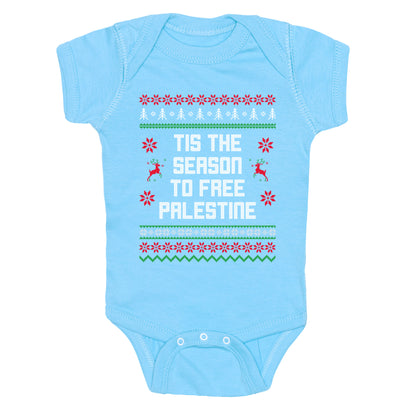 Tis the Season to Free Palestine Baby One-Piece