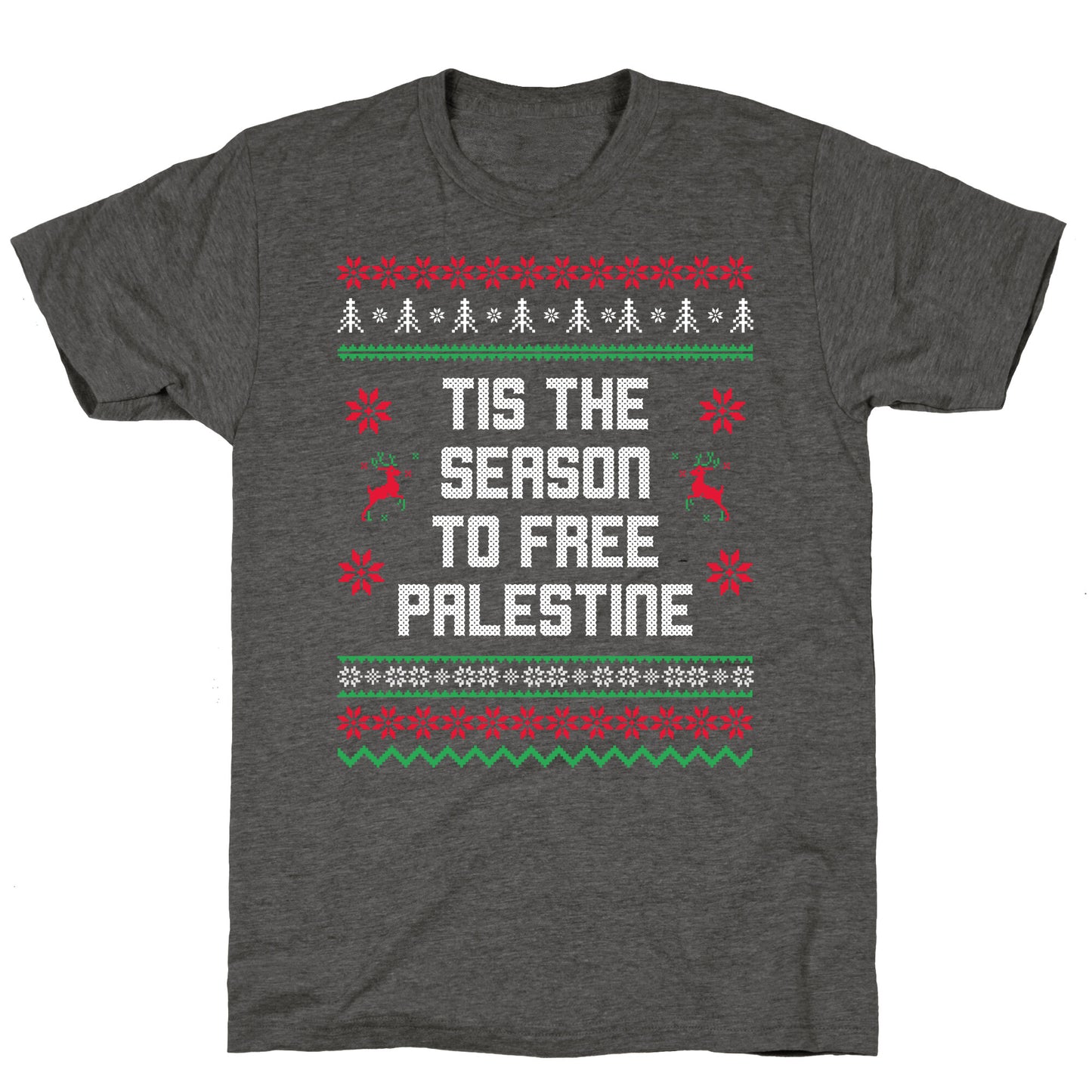 Tis the Season to Free Palestine Unisex Triblend Tee