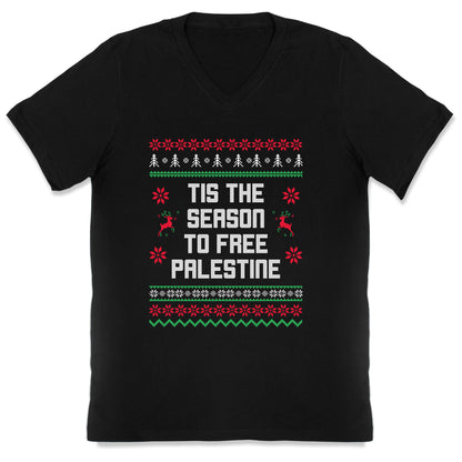 Tis the Season to Free Palestine V-Neck