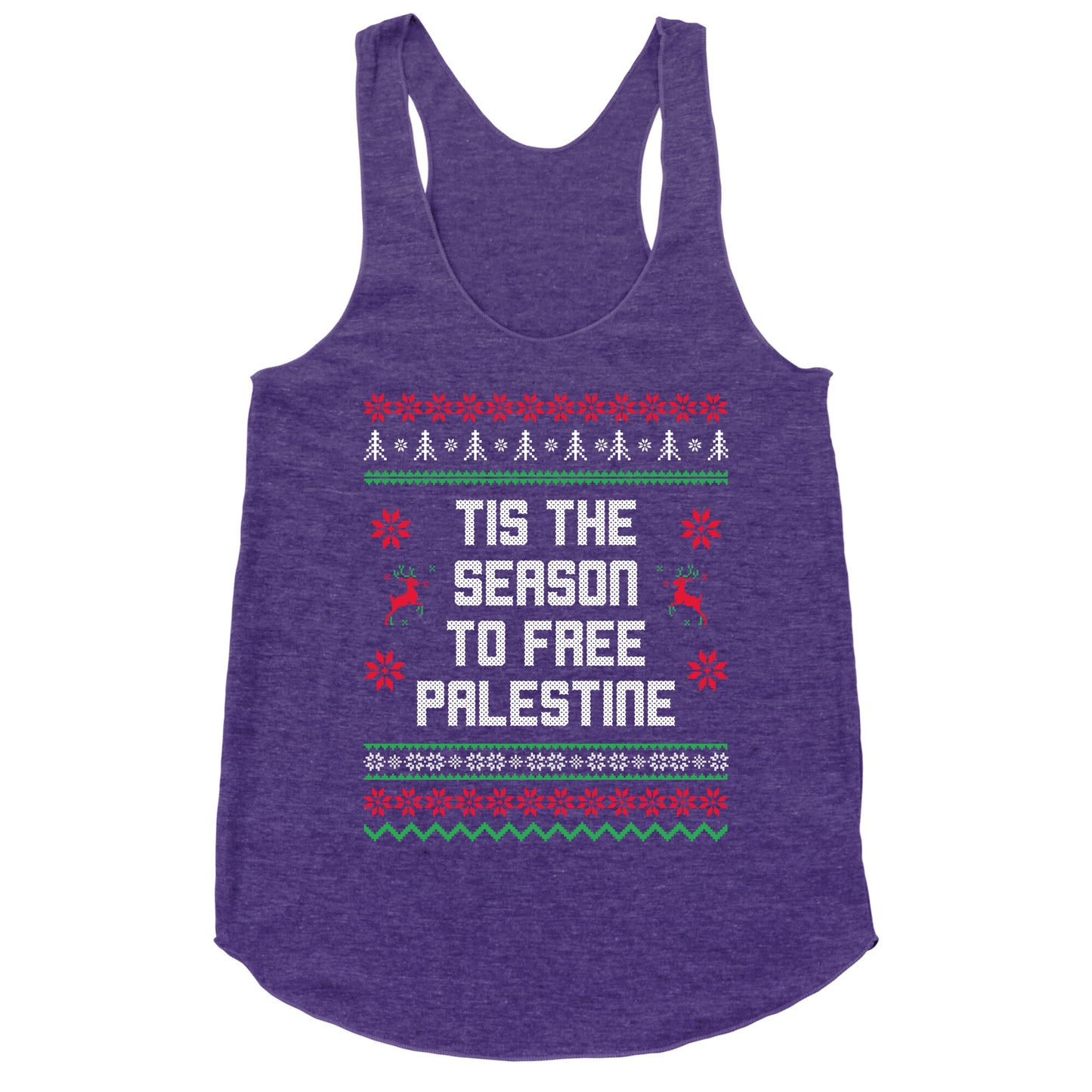 Tis the Season to Free Palestine Racerback Tank