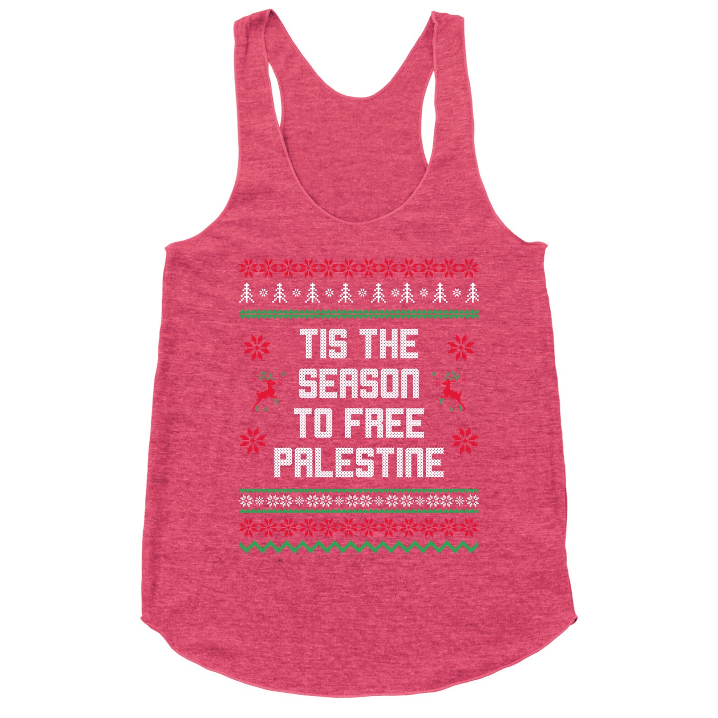 Tis the Season to Free Palestine Racerback Tank