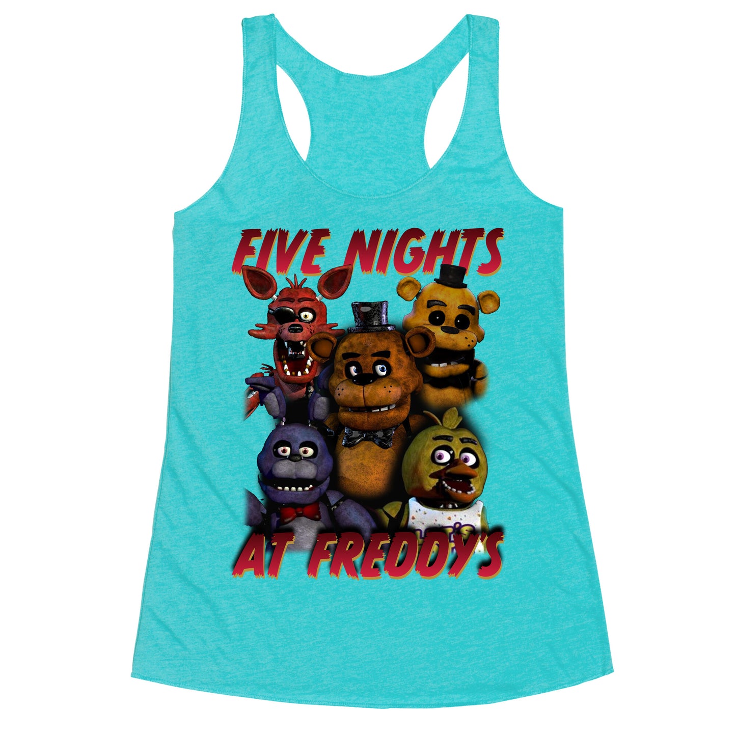 Five Nights At Freddys Racerback Tank