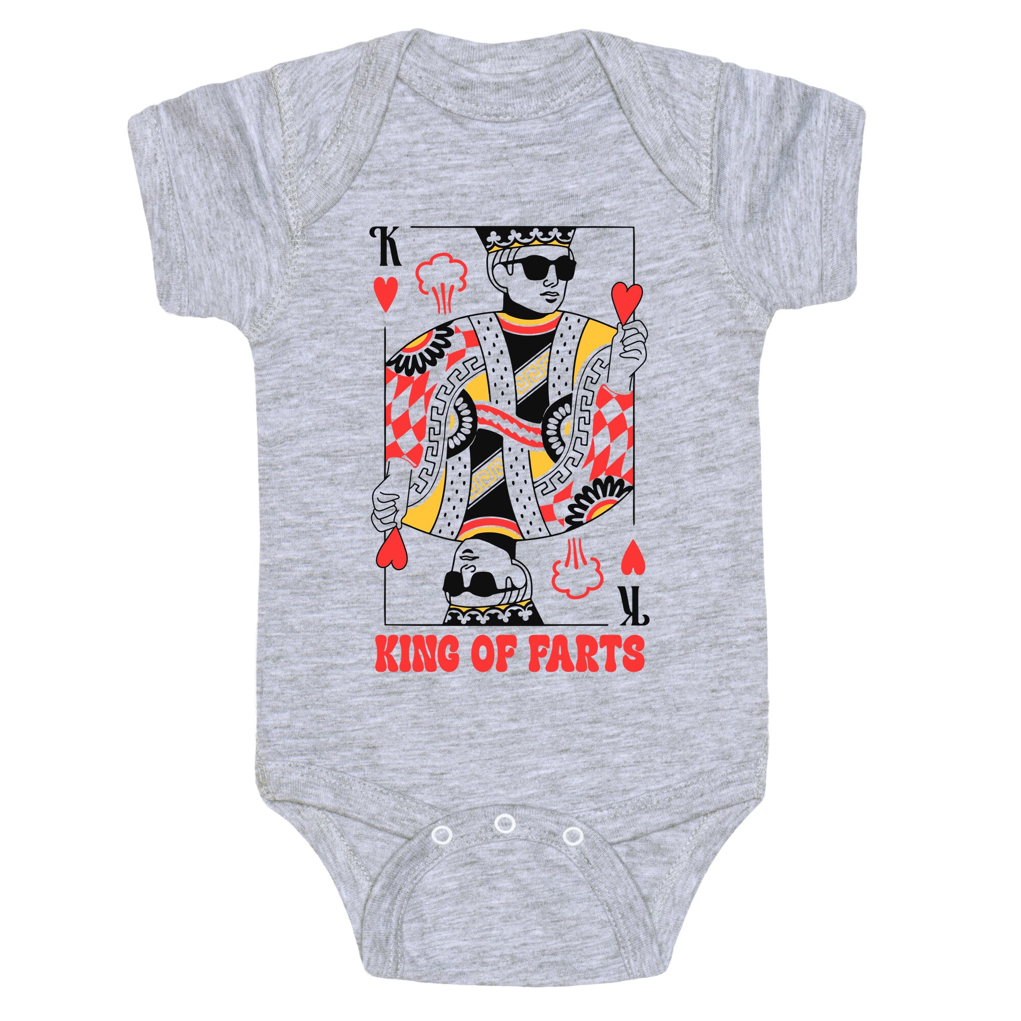 King & Queen Of Farts Baby One-Piece