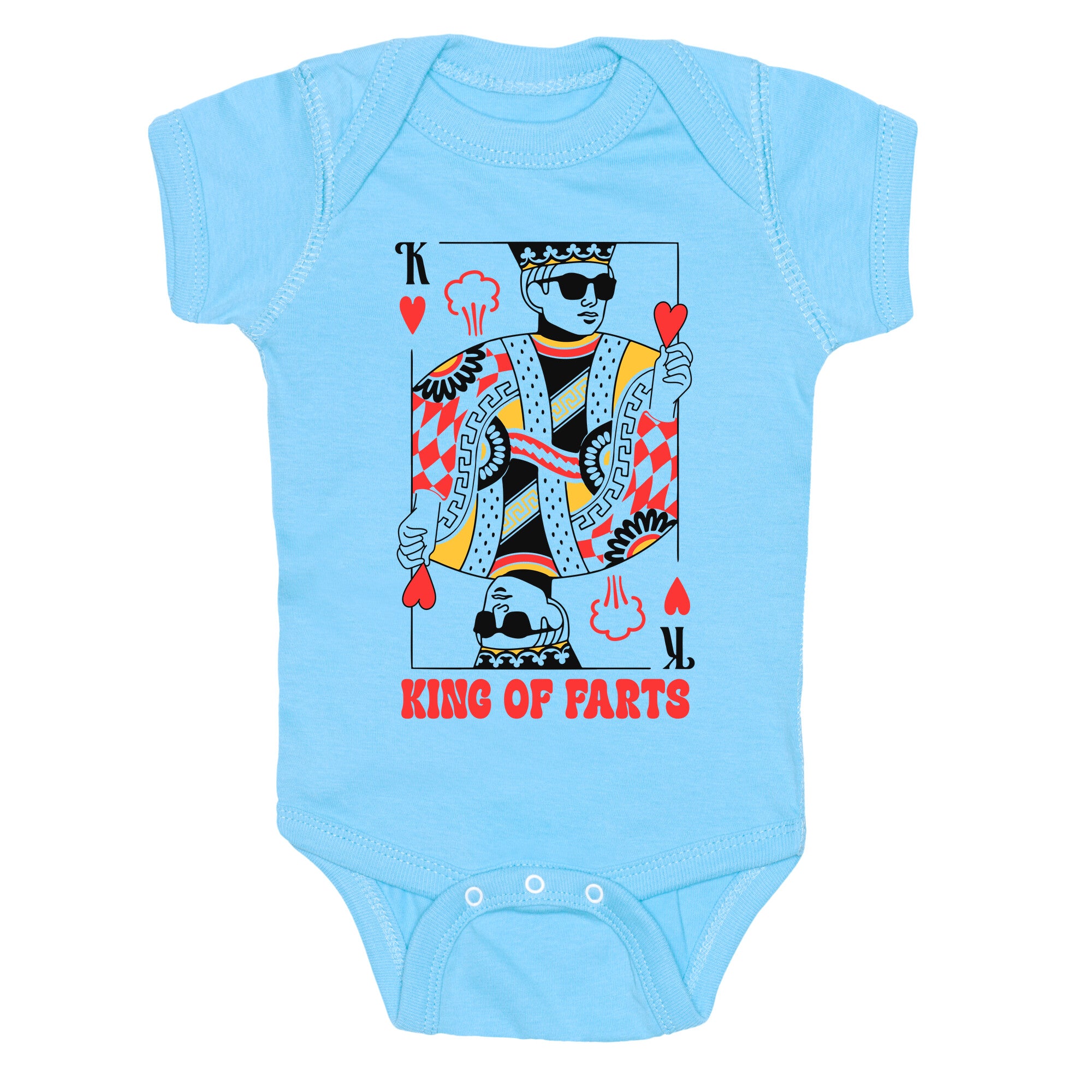 King & Queen Of Farts Baby One-Piece