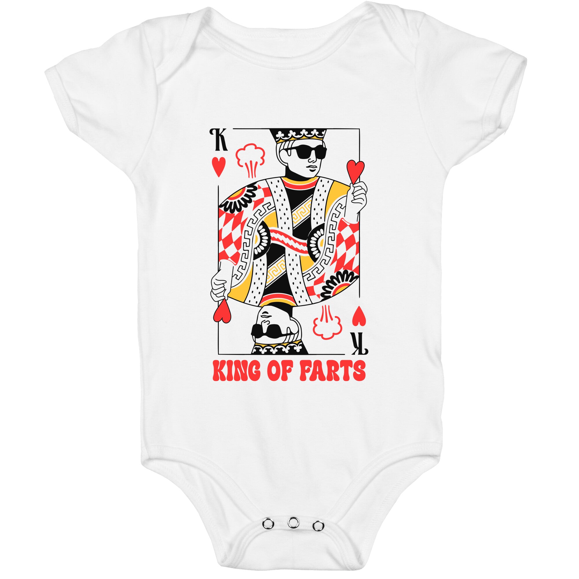 King & Queen Of Farts Baby One-Piece