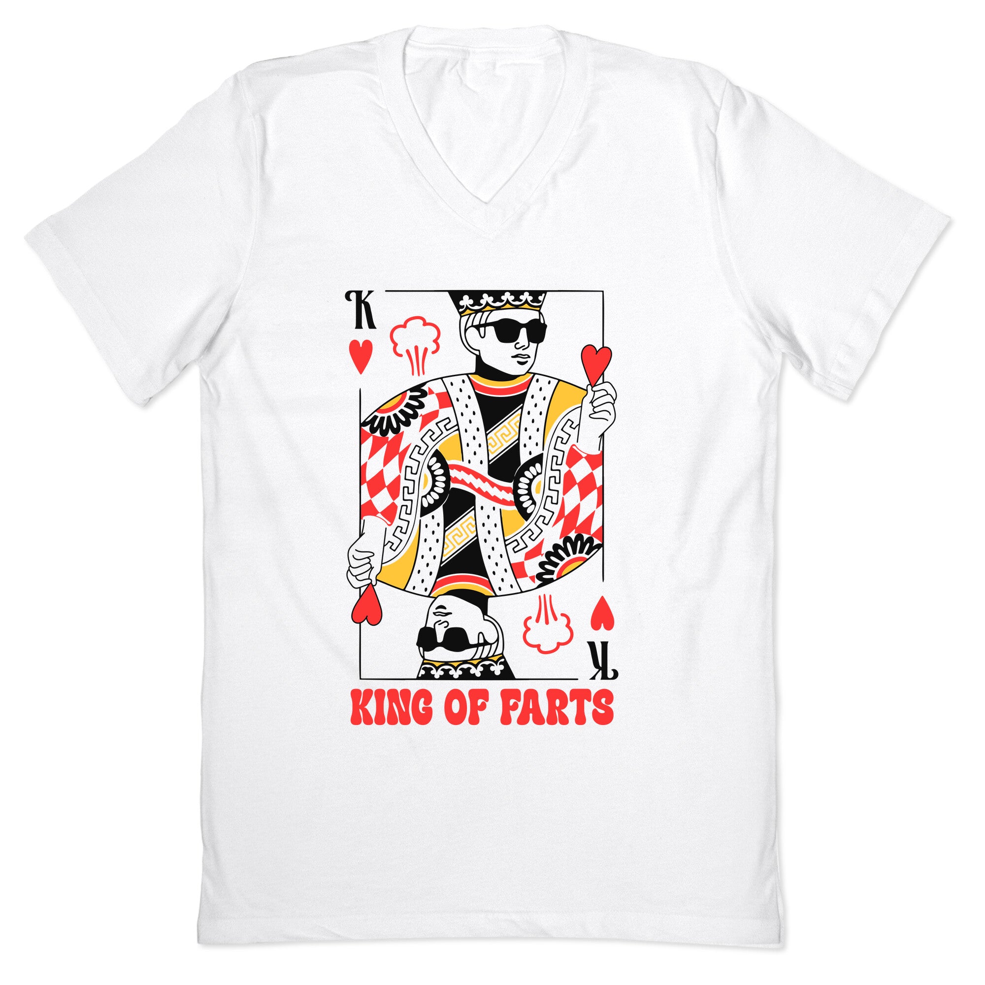 King & Queen Of Farts V-Neck