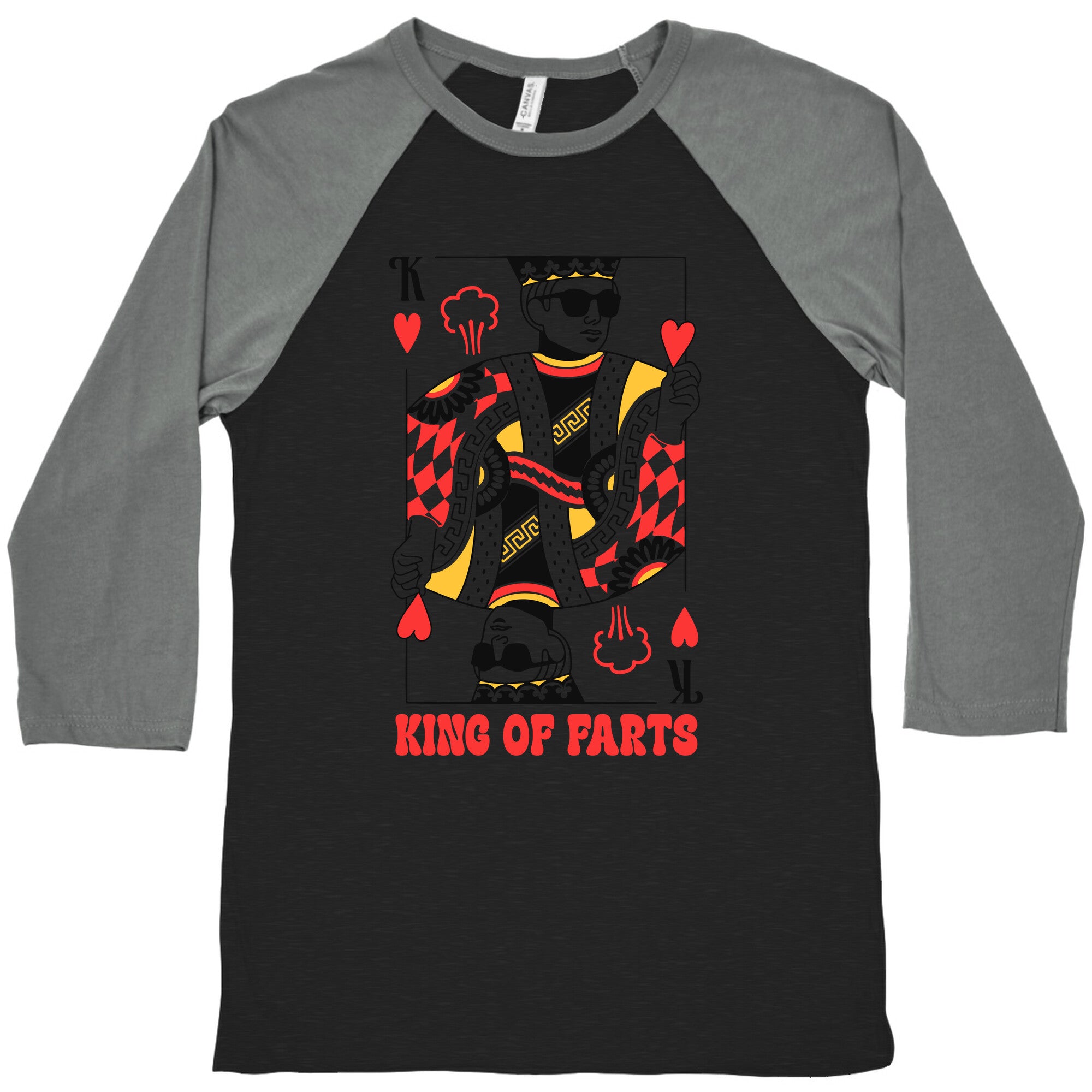 King & Queen Of Farts Baseball Tee