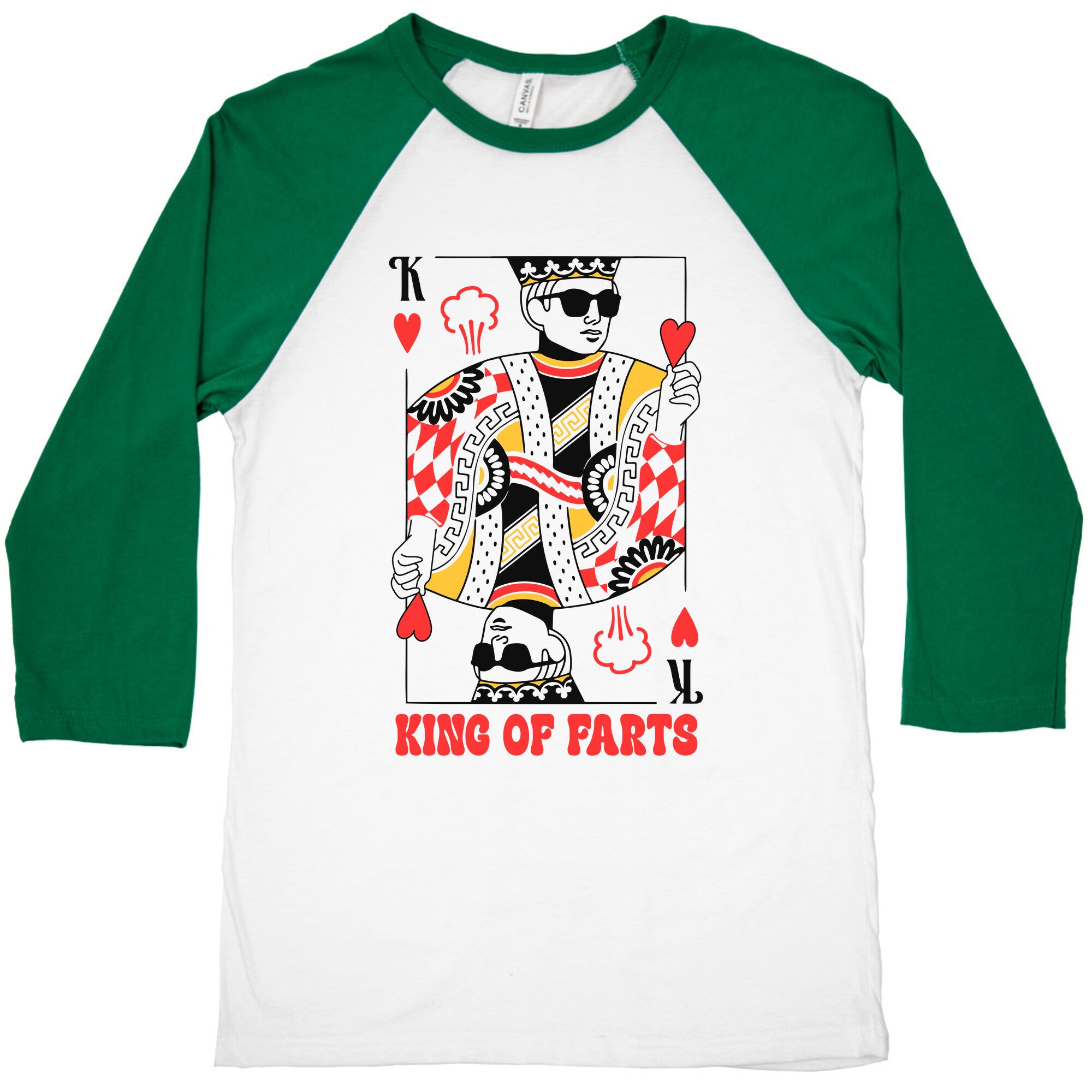 King & Queen Of Farts Baseball Tee