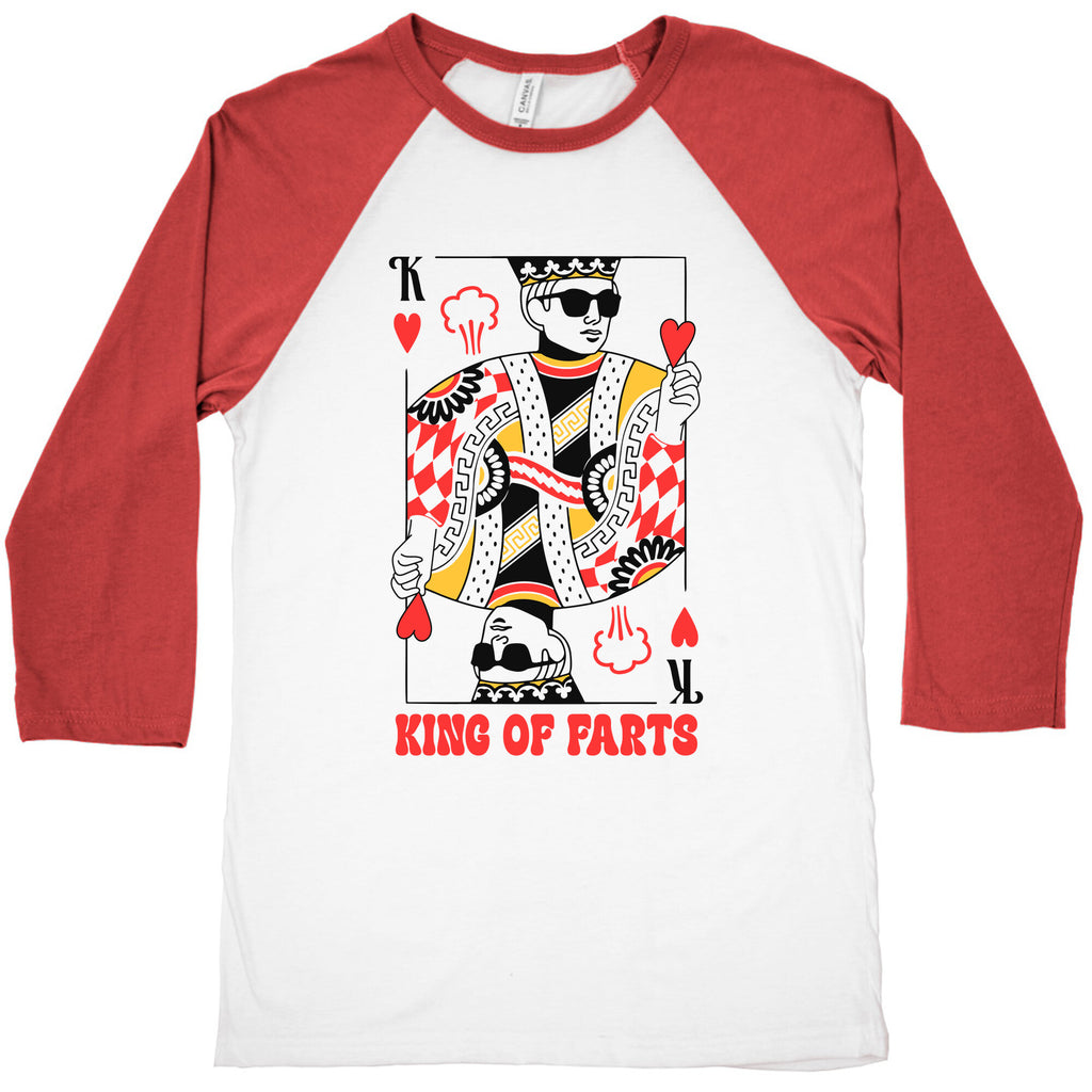 King & Queen Of Farts Baseball Tee