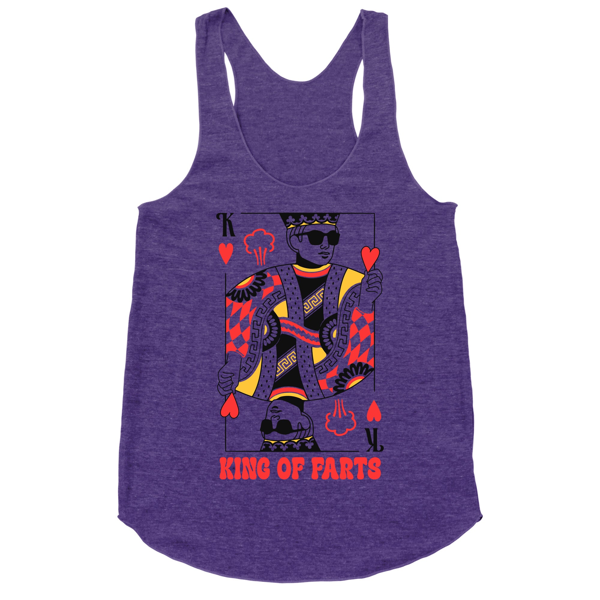 King & Queen Of Farts Racerback Tank