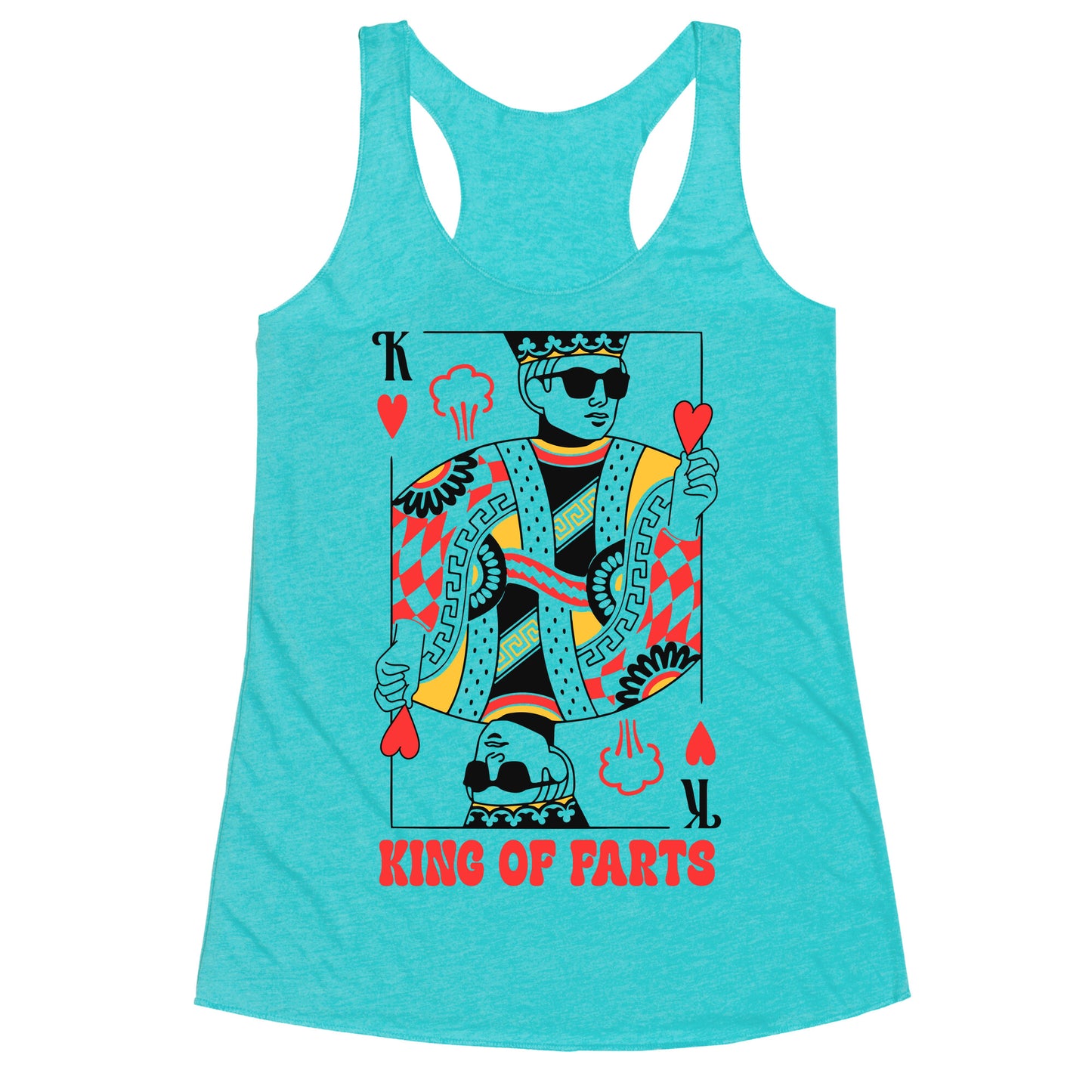 King & Queen Of Farts Racerback Tank