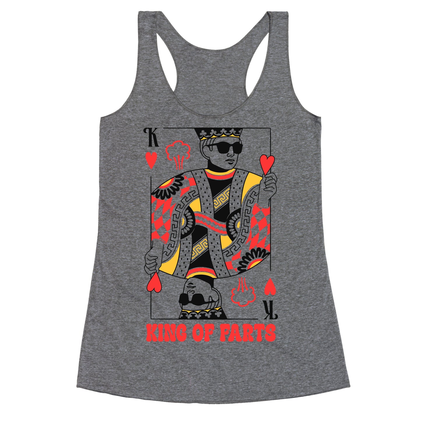 King & Queen Of Farts Racerback Tank