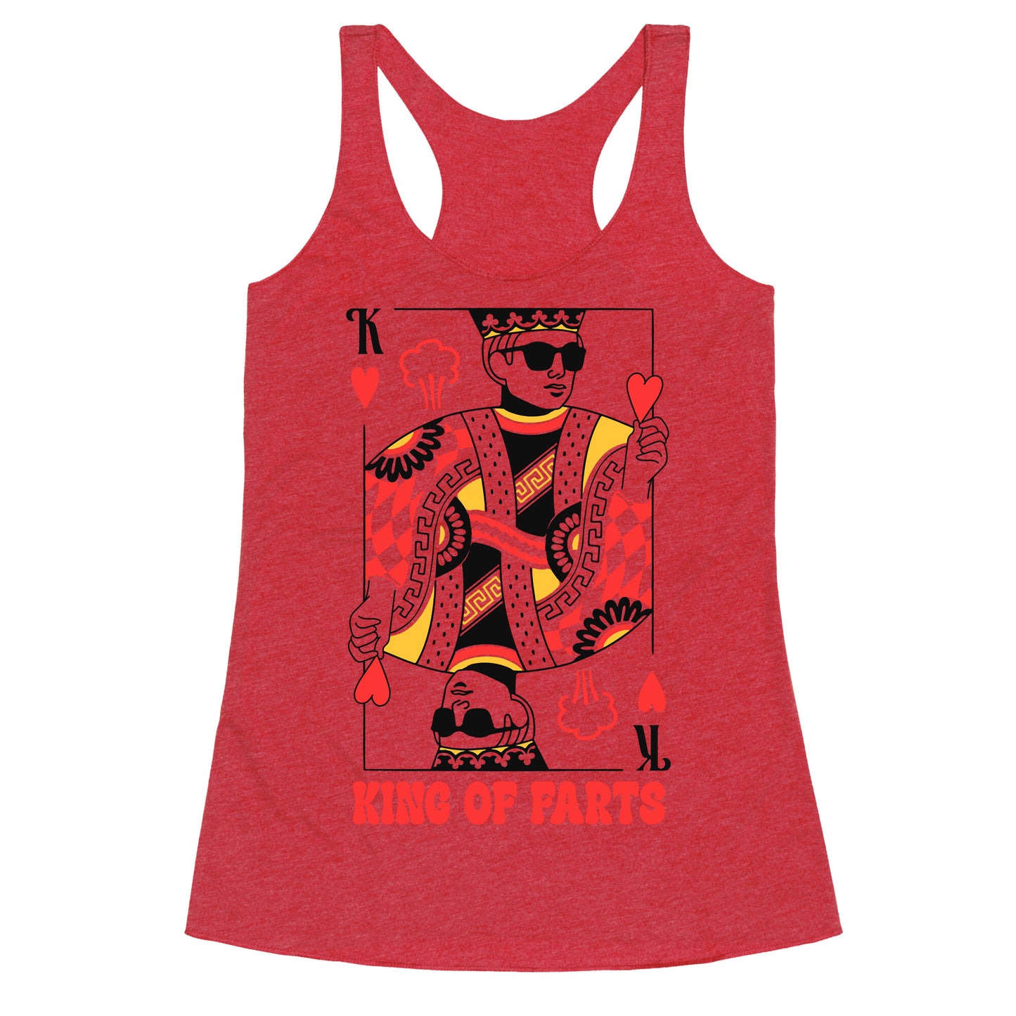 King & Queen Of Farts Racerback Tank