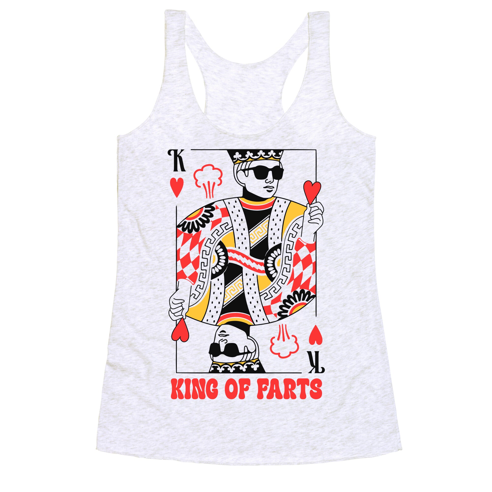 King & Queen Of Farts Racerback Tank