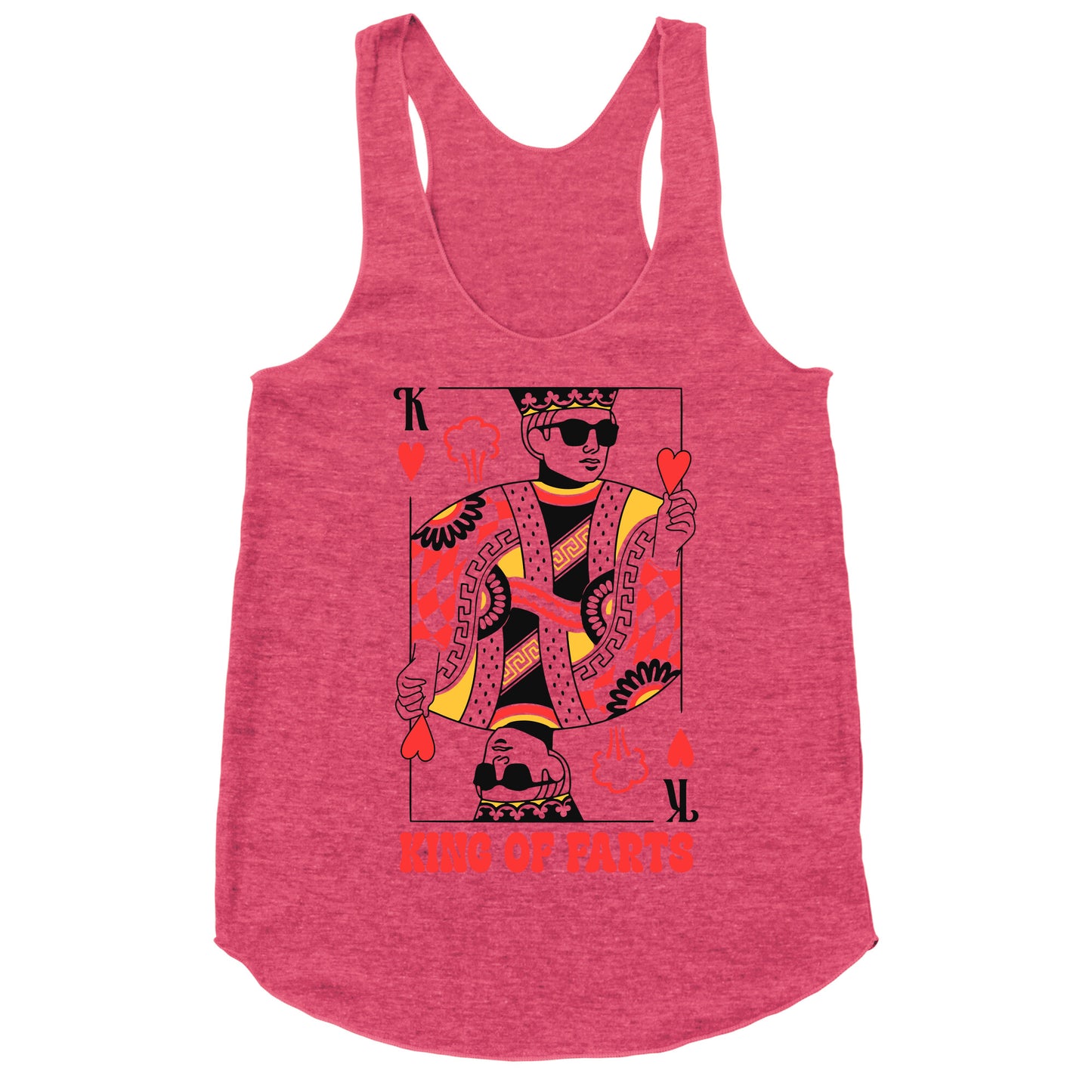 King & Queen Of Farts Racerback Tank