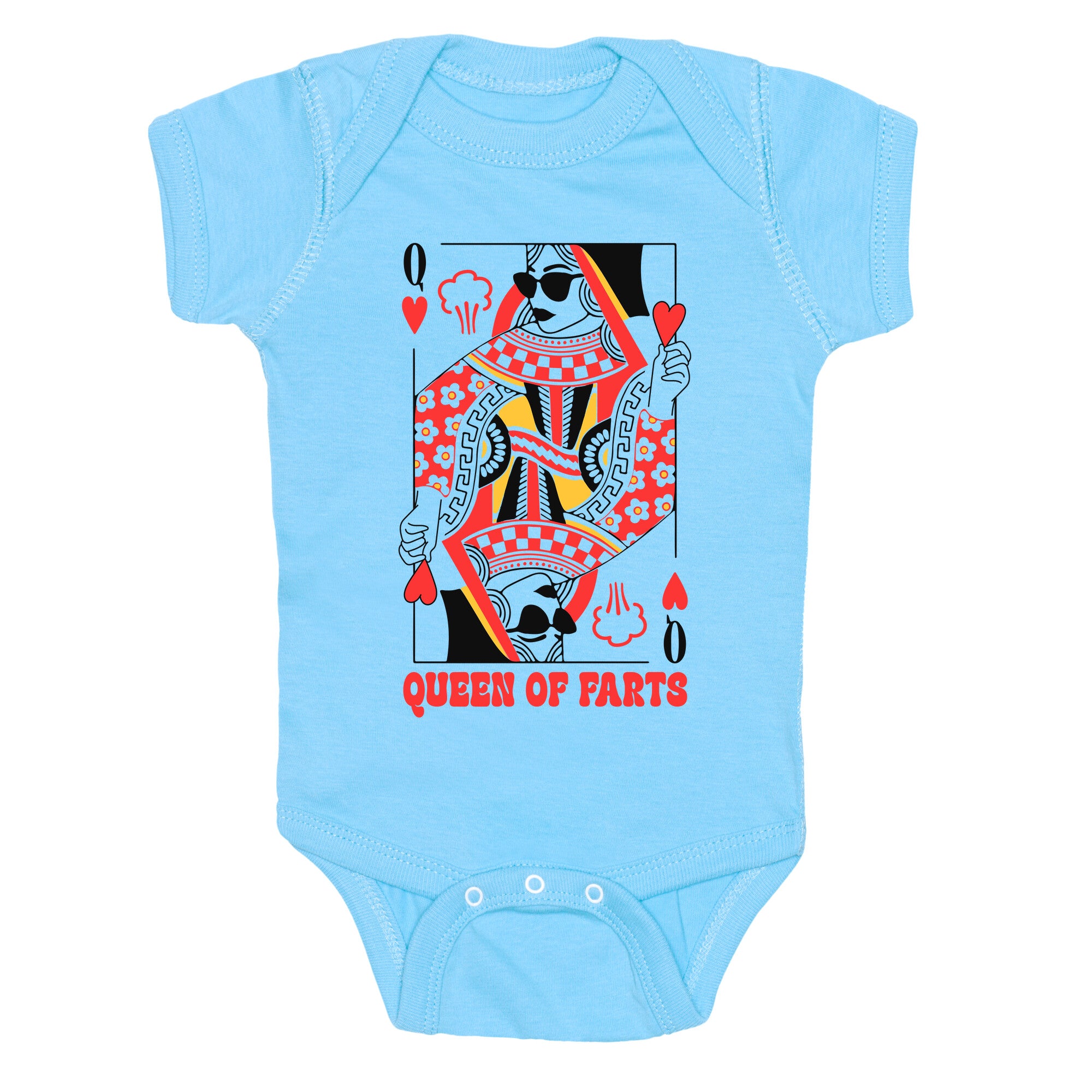 King & Queen Of Farts Baby One-Piece