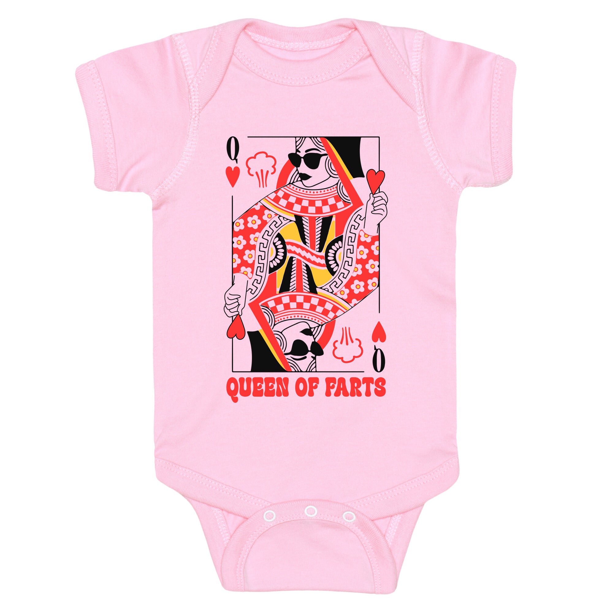 King & Queen Of Farts Baby One-Piece