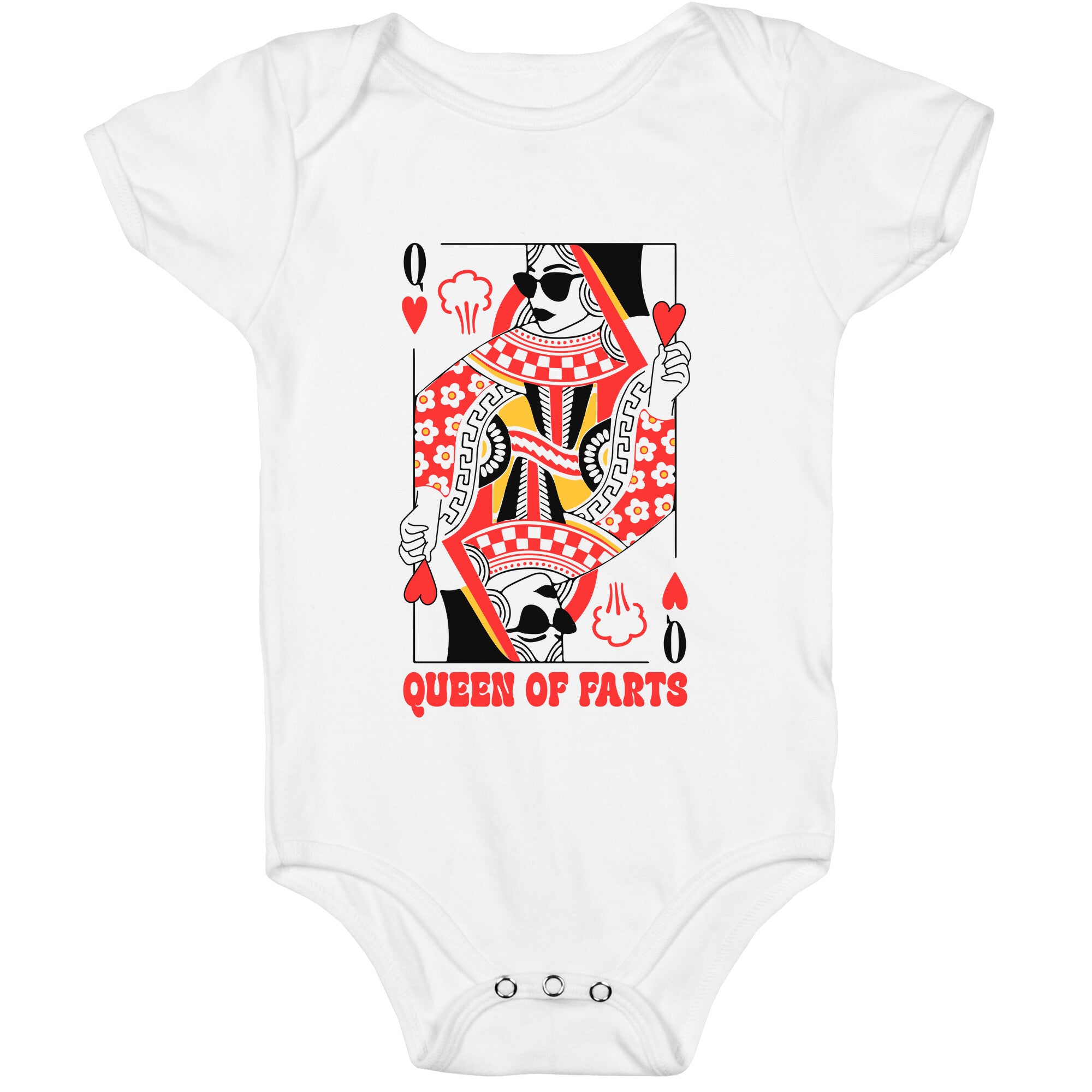 King & Queen Of Farts Baby One-Piece