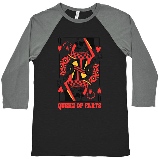 King & Queen Of Farts Baseball Tee