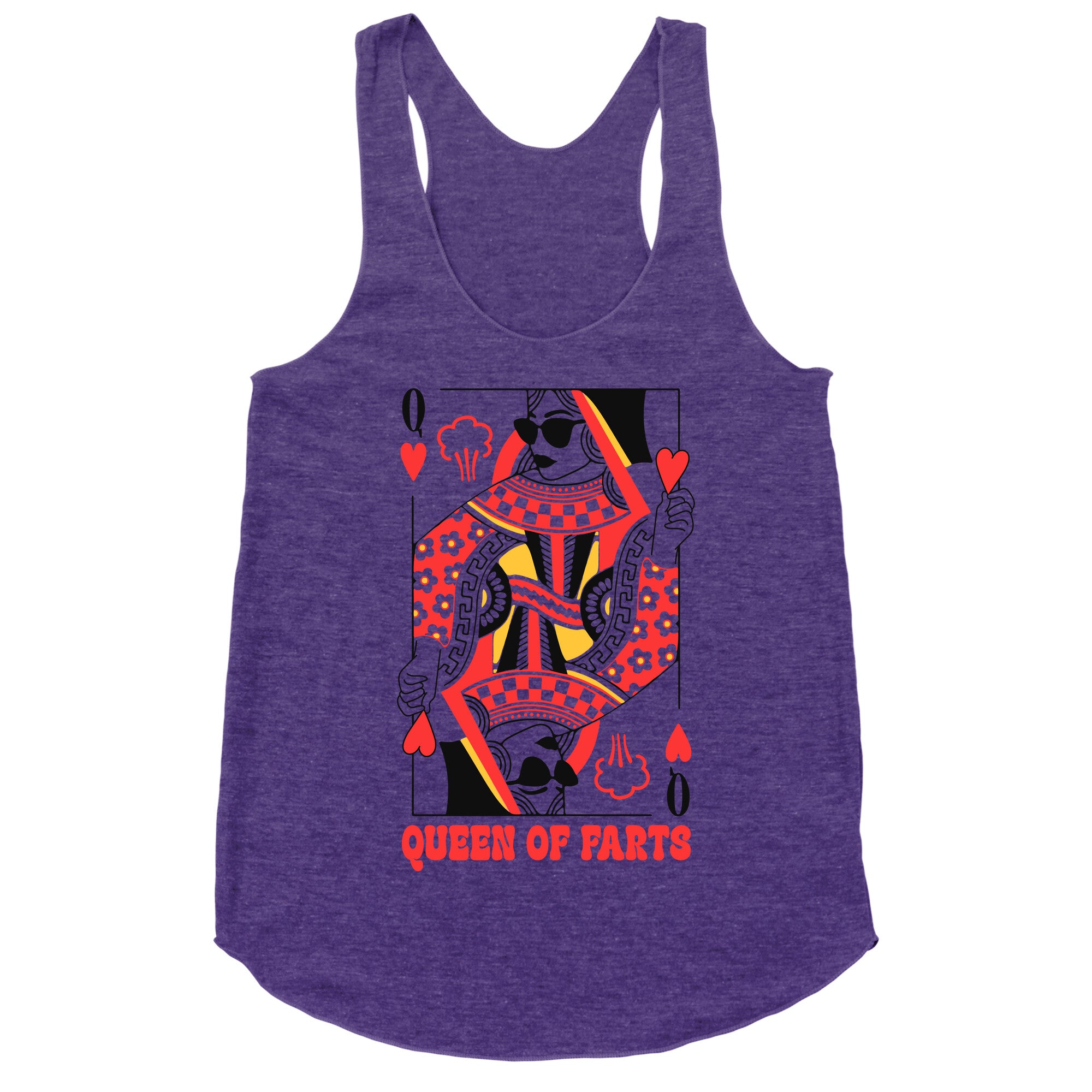 King & Queen Of Farts Racerback Tank