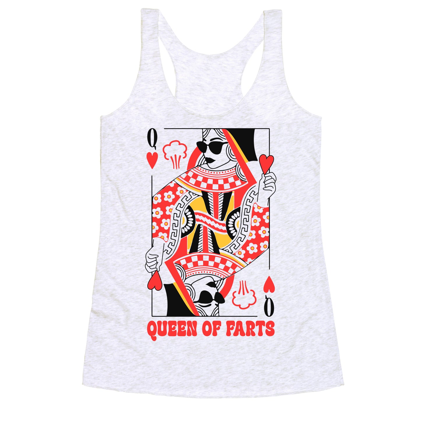 King & Queen Of Farts Racerback Tank