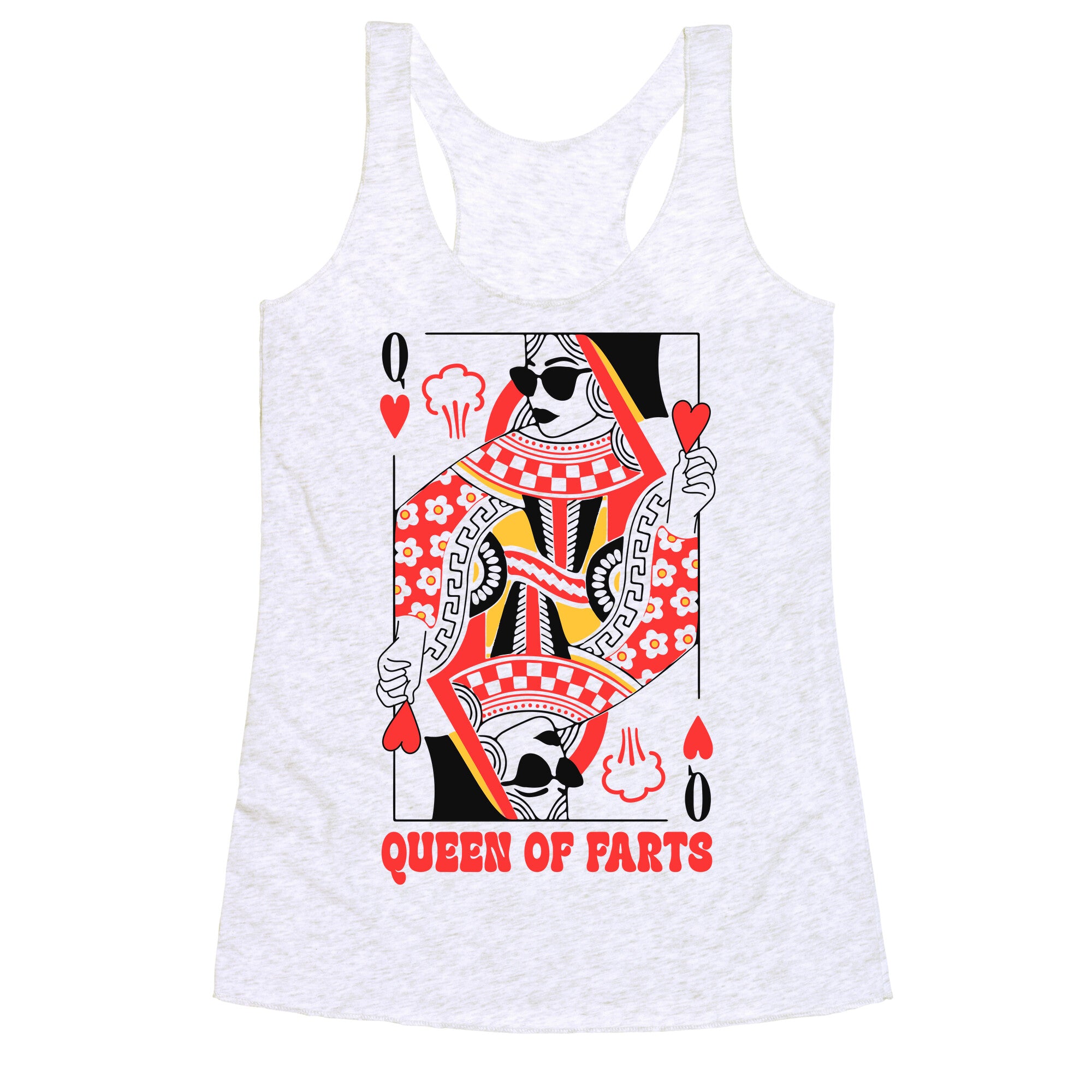 King & Queen Of Farts Racerback Tank