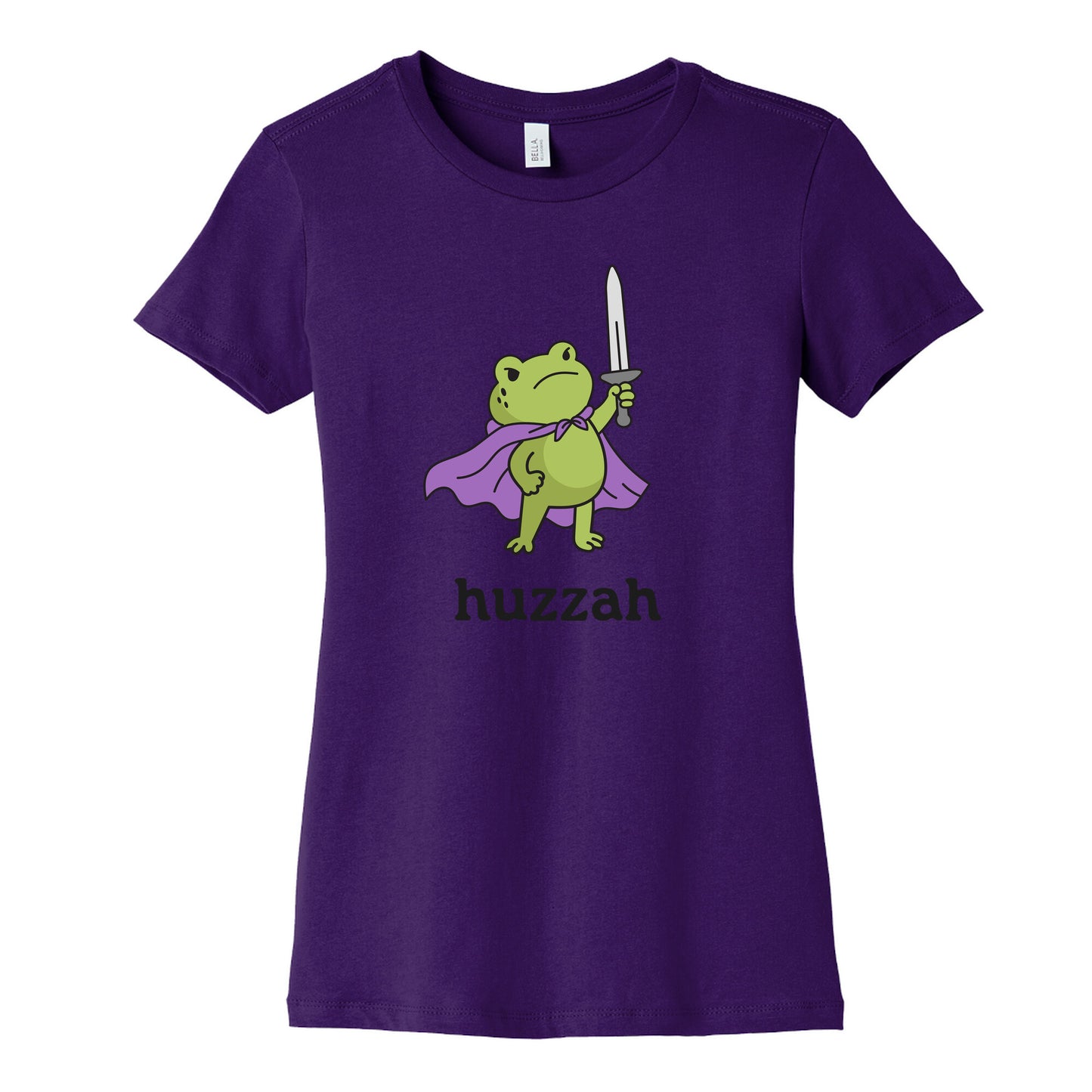 Huzzah Frog Womens Cotton Tee