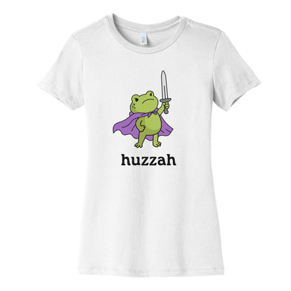 Huzzah Frog Womens Cotton Tee