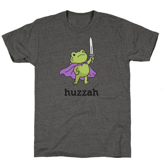 Huzzah Frog Unisex Triblend Tee