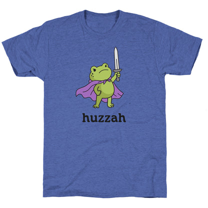 Huzzah Frog Unisex Triblend Tee