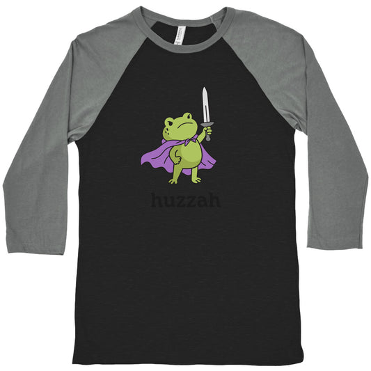 Huzzah Frog Baseball Tee