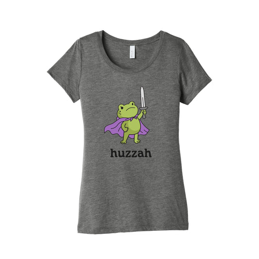Huzzah Frog Womens Triblend Tee