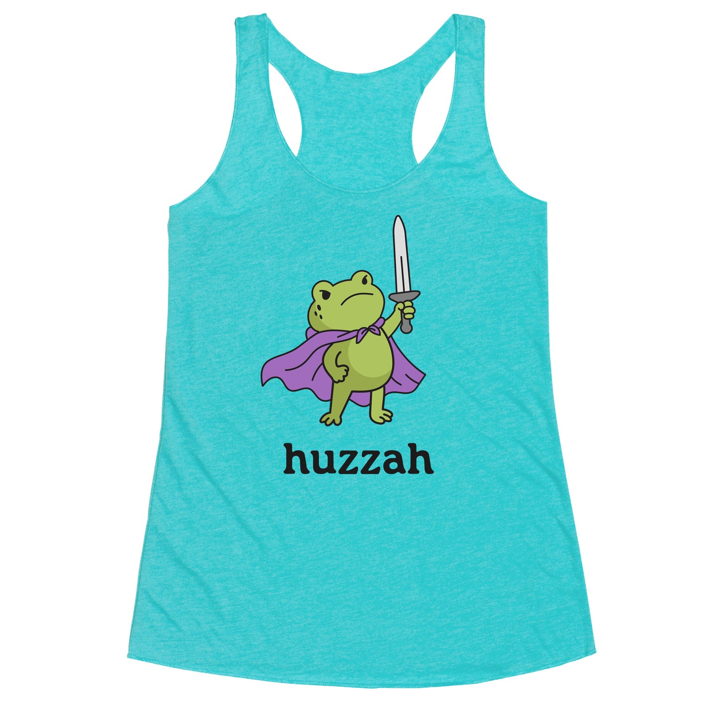 Huzzah Frog Racerback Tank