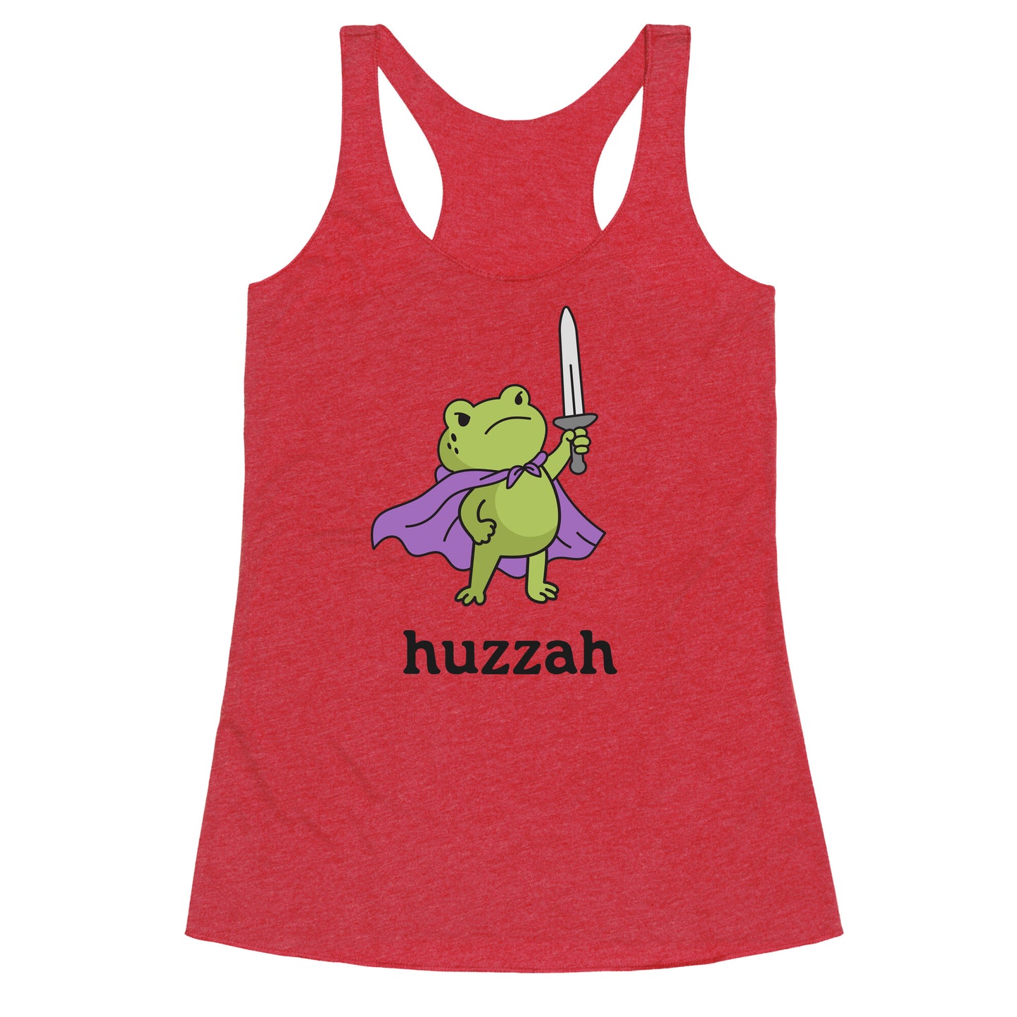 Huzzah Frog Racerback Tank